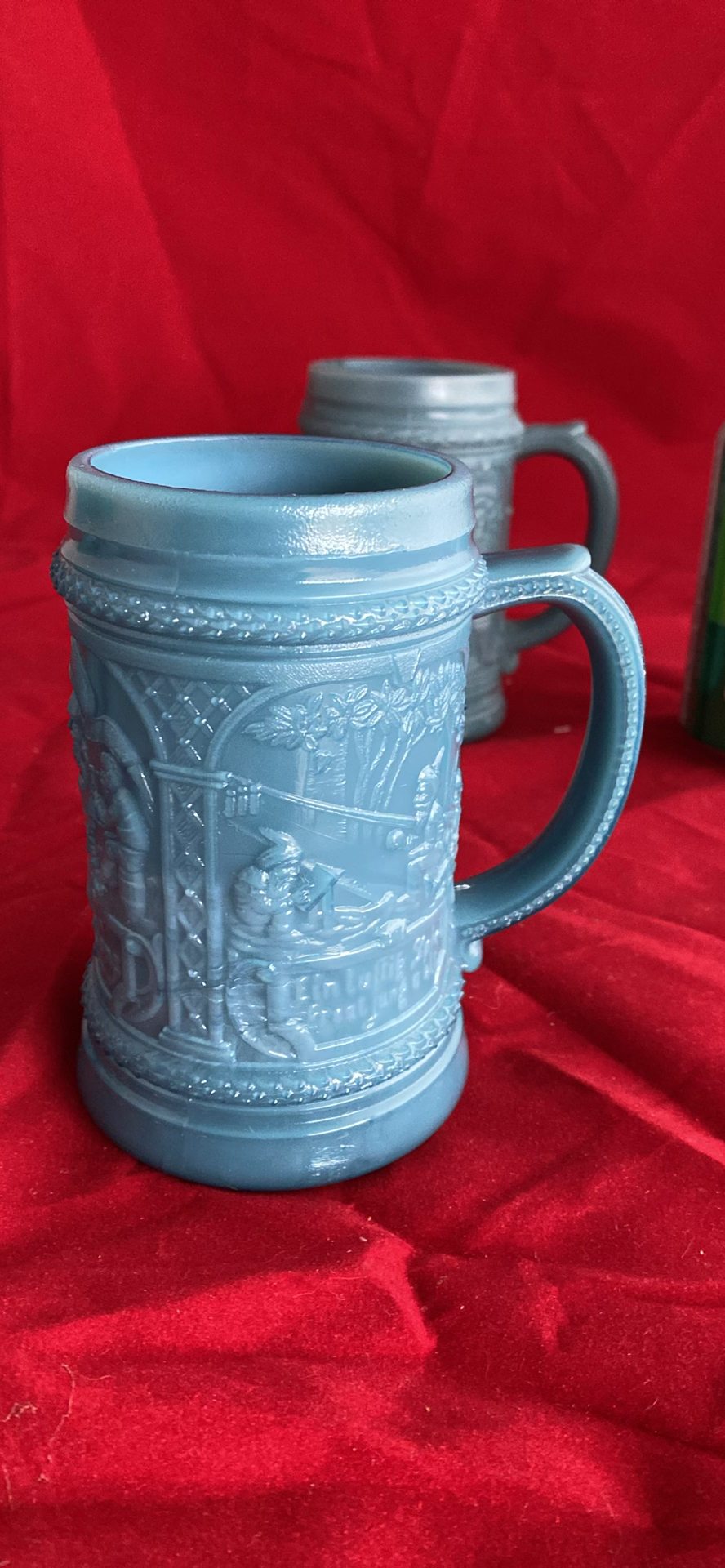 Slag Milk Glass Beer Steins (4) - image 6 of 10