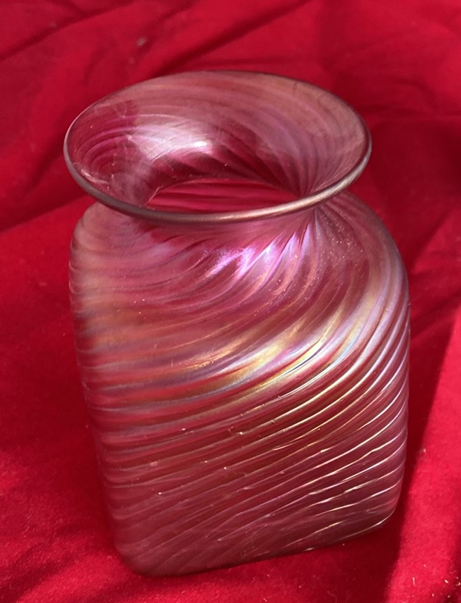 Jamie Sherman Large Vase, Robert Held Art Glass Vase And  Blue Candlestick - image 4 of 15