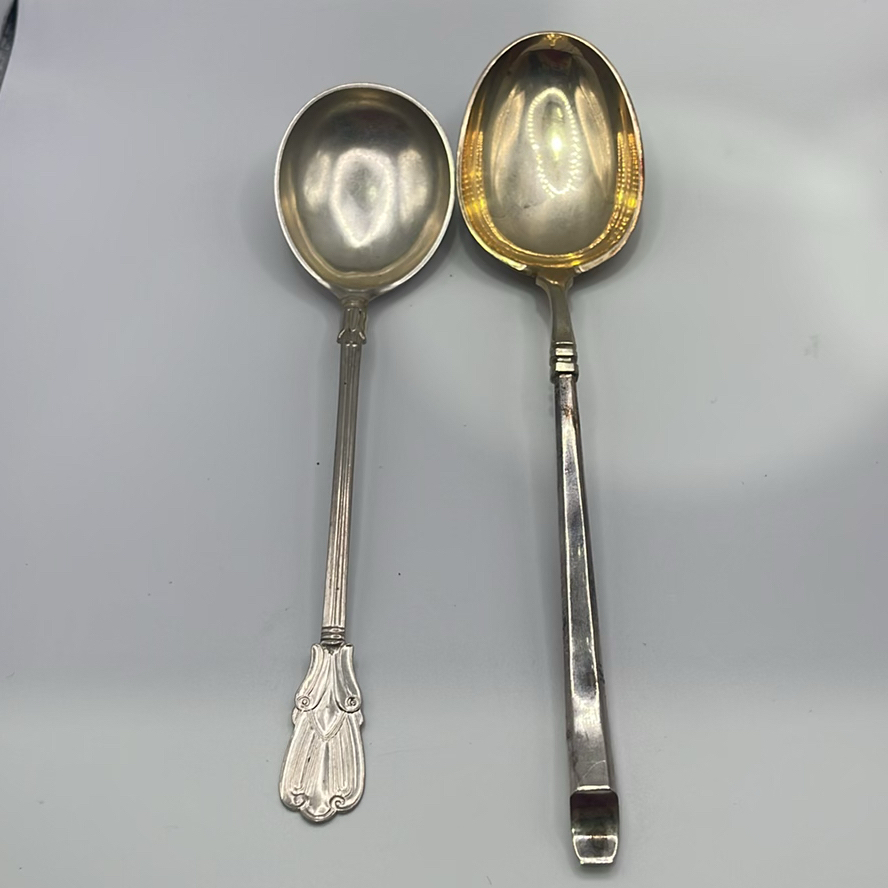 5 Silver Plated Serving Spoons - image 4 of 9