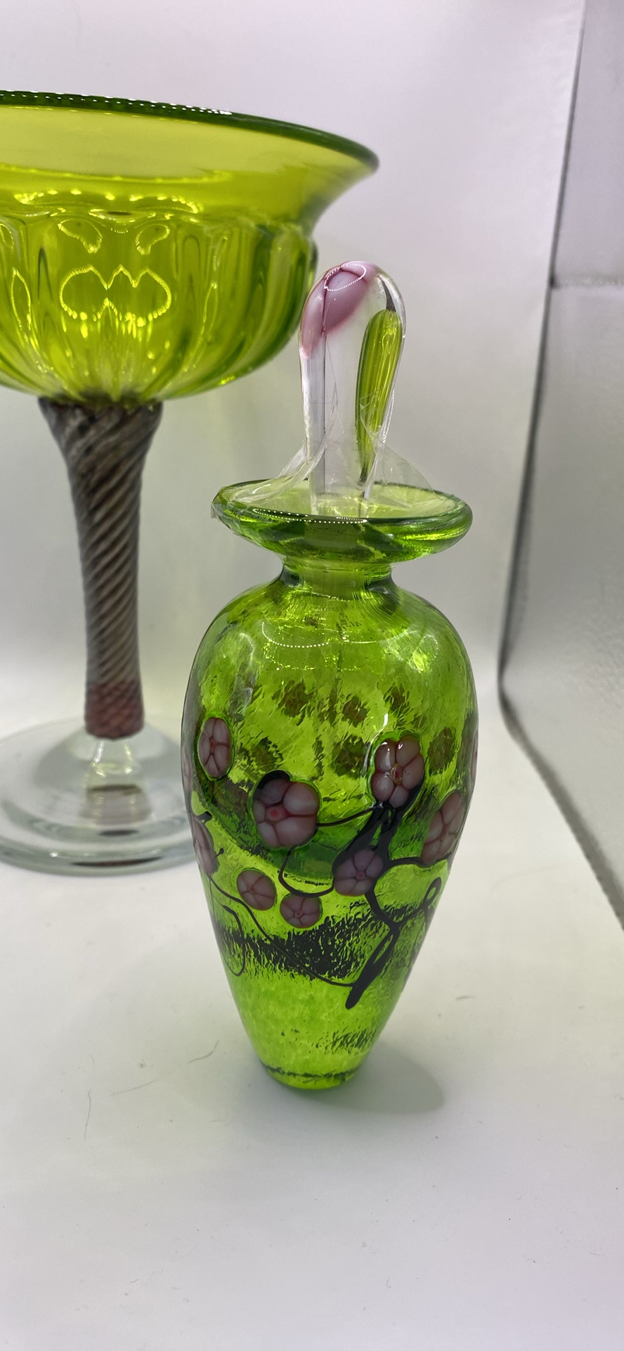 Green glass art from Ian Forbes and Robert Held - image 2 of 10