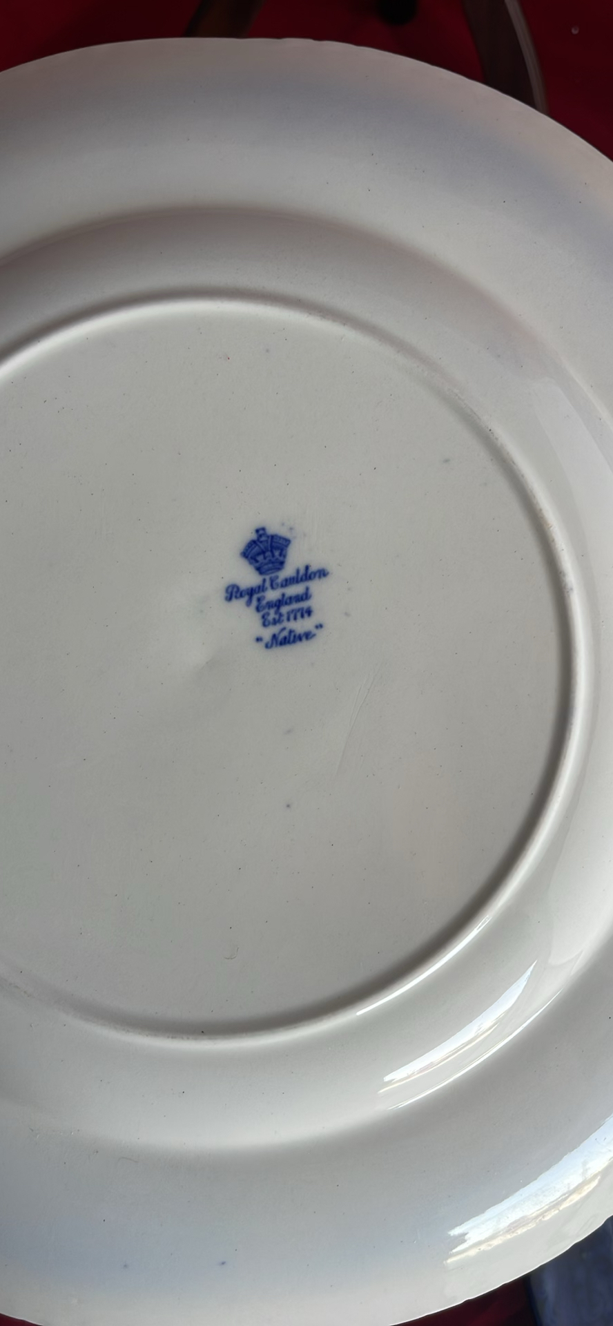 7 Antique Plates Including 2 Formosa And Spode 1815 Plate With Elephant  And Wooden Stands - image 12 of 22