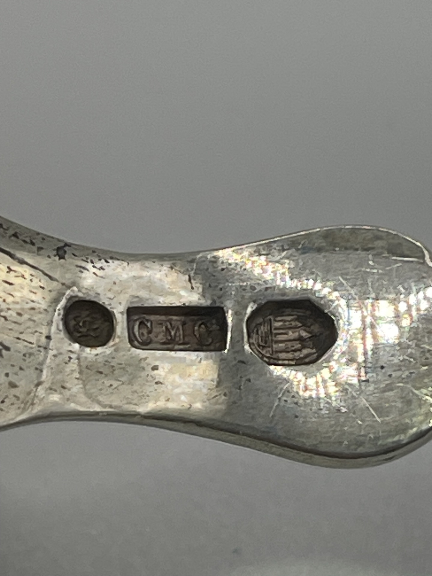 Danish Silver Antique engraved Spoons - image 7 of 12