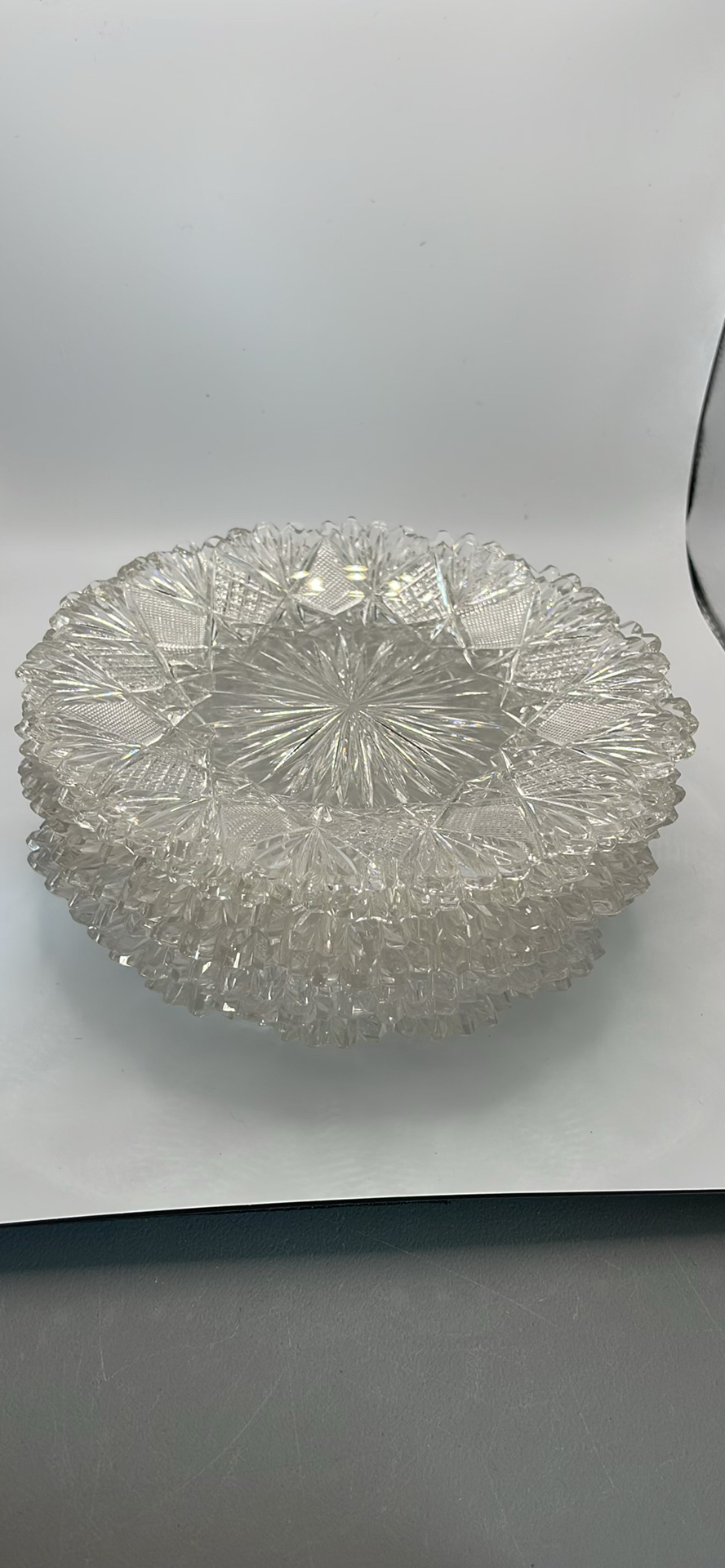 7 Matching Crystal Dessert Plates - image 1 of 6