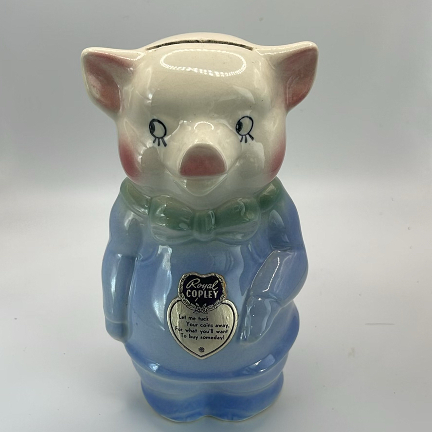 Royal Copley Piggy Bank And Oxford Dictionary Of Nursery Rhymes - image 6 of 10