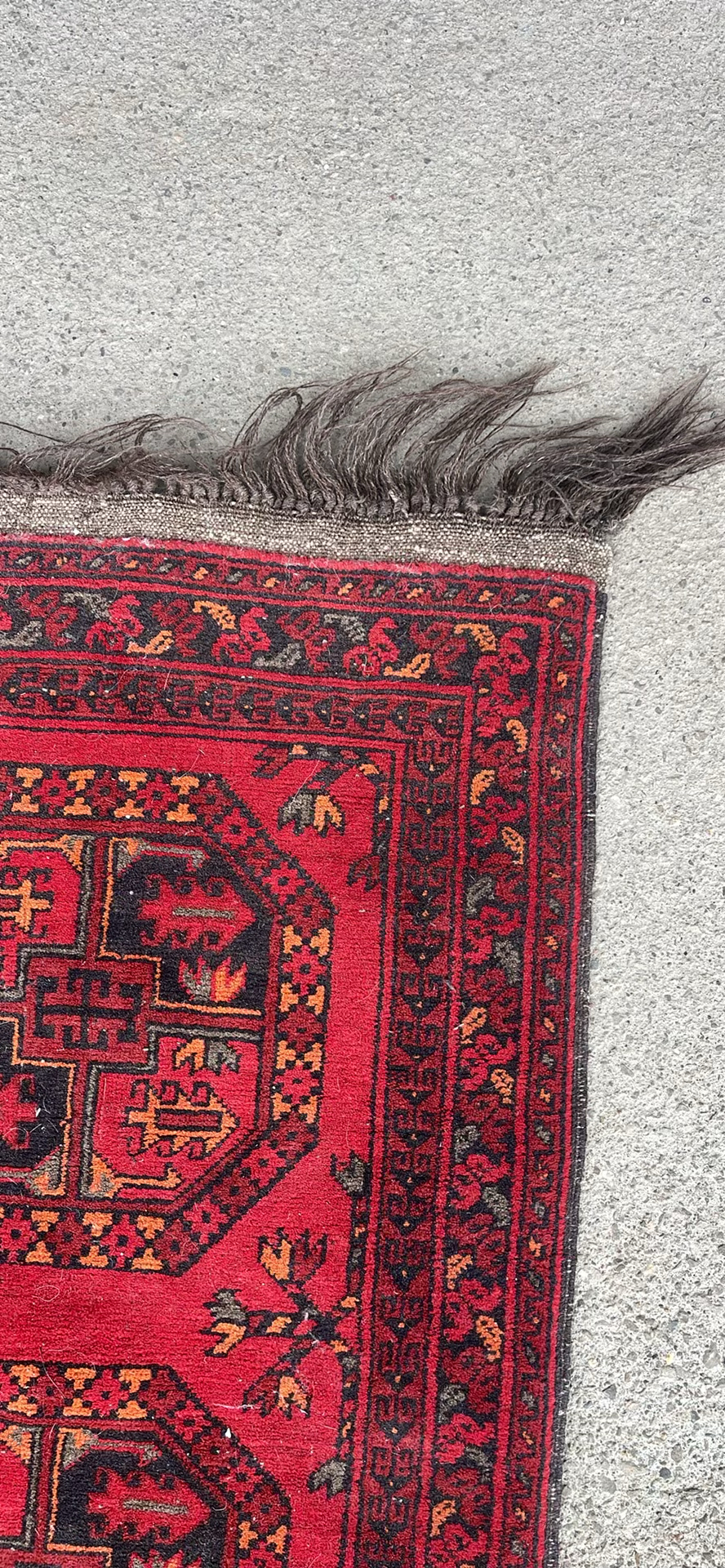 Afghan Agcha Wool Rug Floral Rug - image 9 of 10