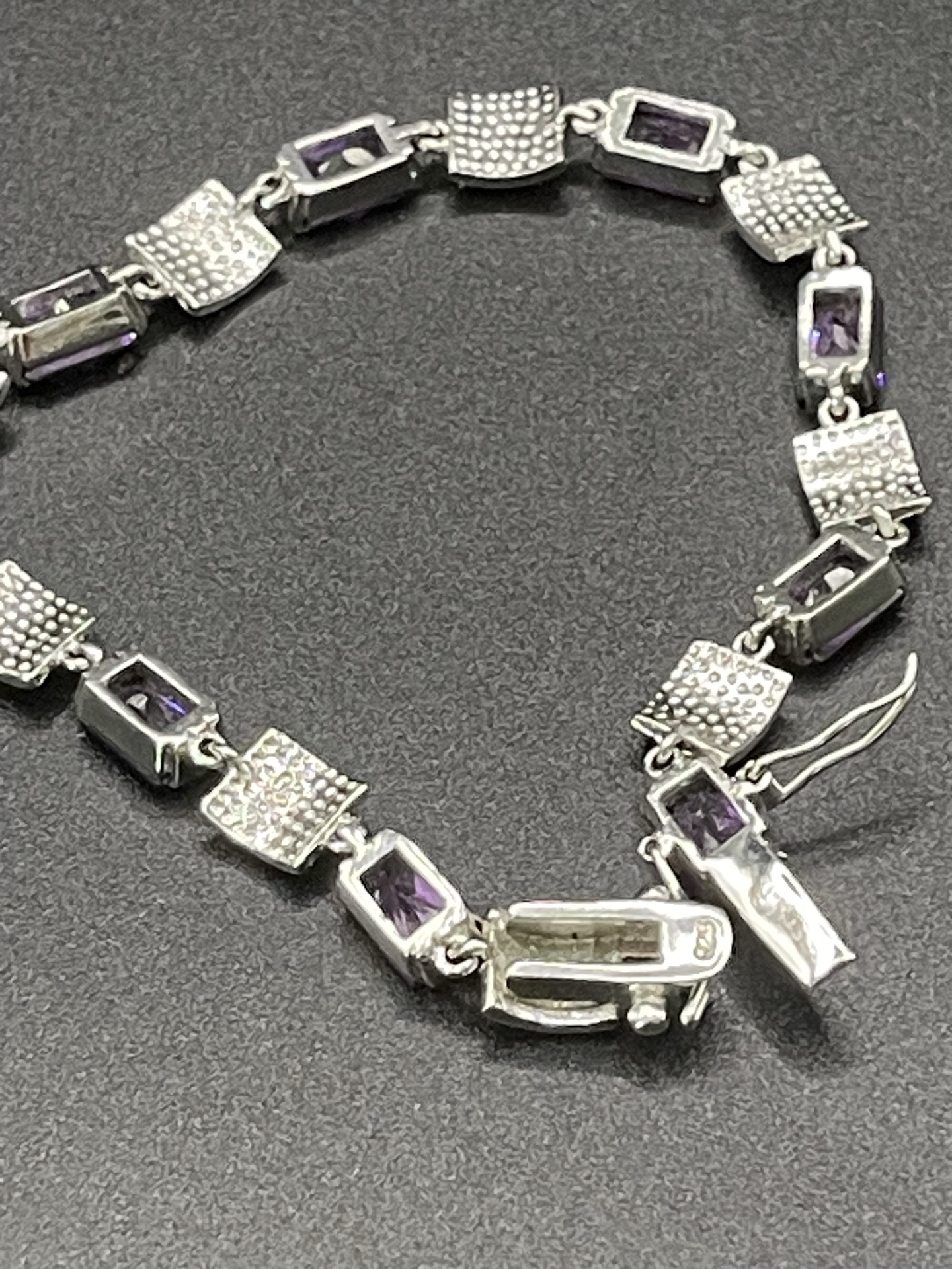 Purple Gem Silver bracelet - image 6 of 8