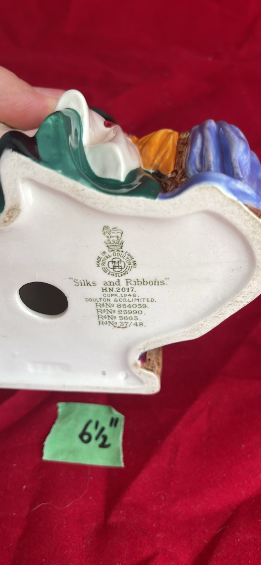 Royal Doulton Silks And Ribbons HN2017 And The Rag Doll Seller HN2944 - image 3 of 12