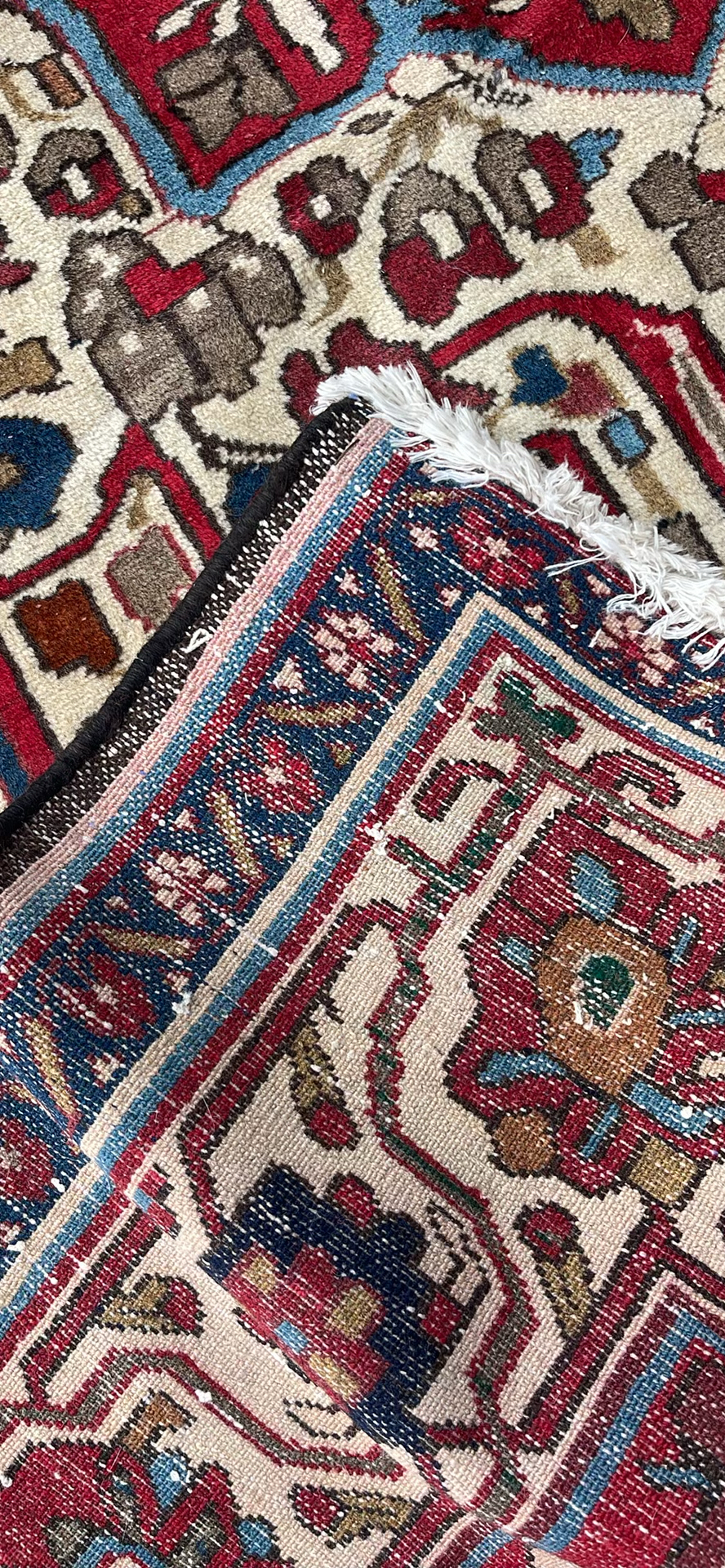 Vintage Persian Heriz Rug - image 6 of 8