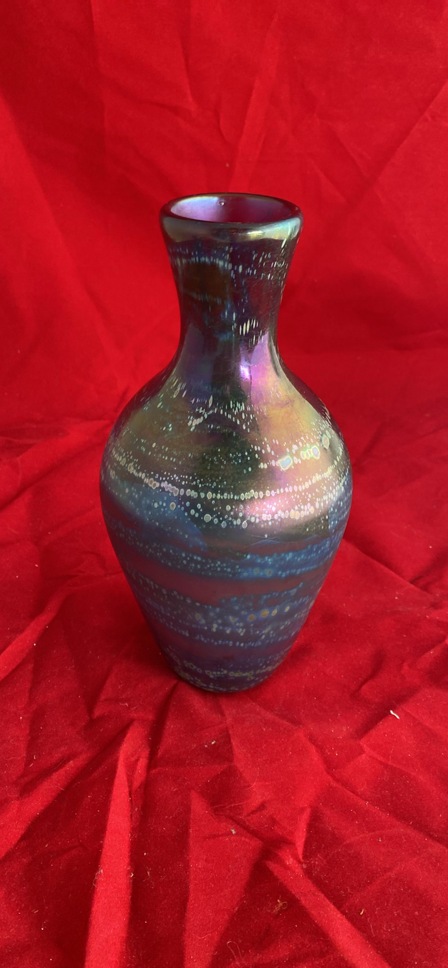 Jamie Sherman Large Vase, Robert Held Art Glass Vase And  Blue Candlestick - image 12 of 15