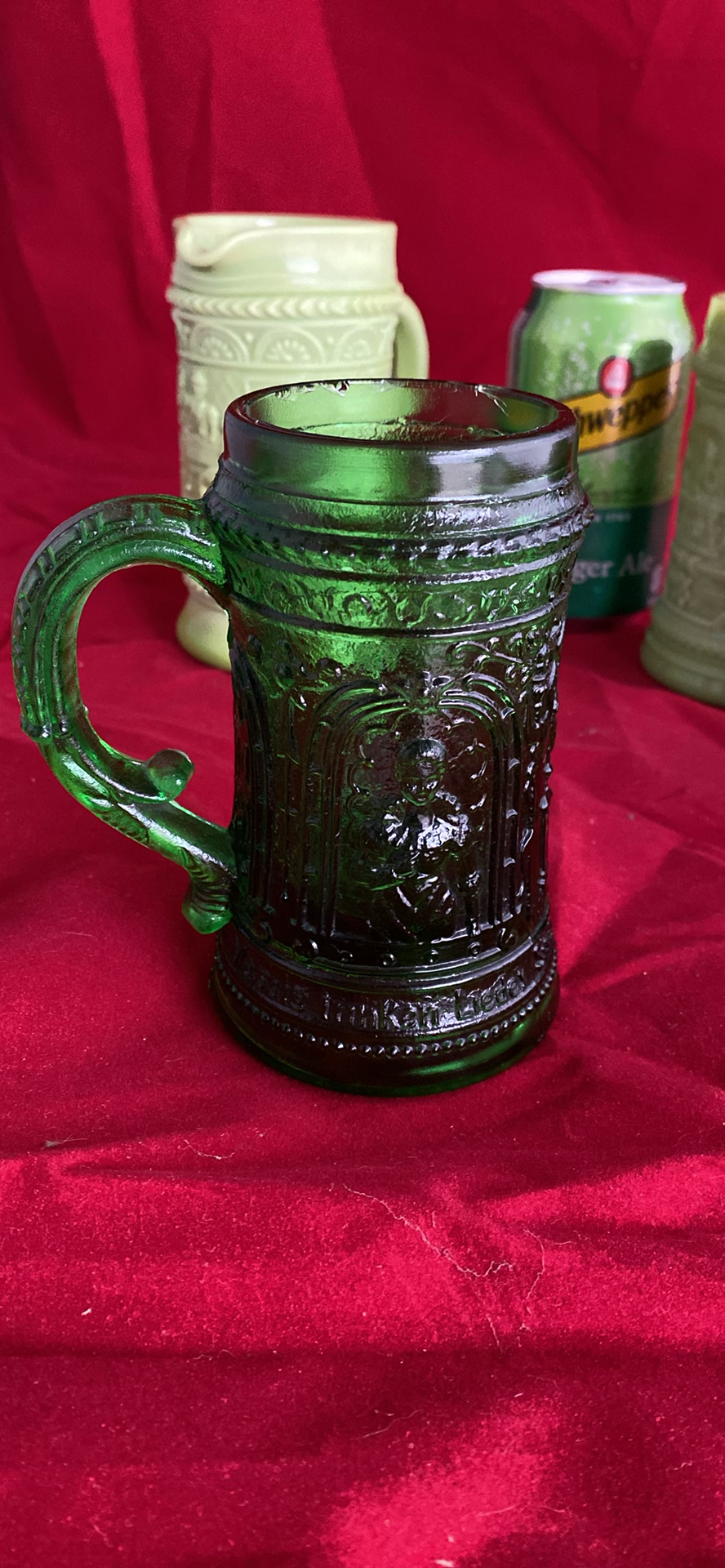 Slag Glass Beer Steins And Pitcher Stein - image 6 of 16