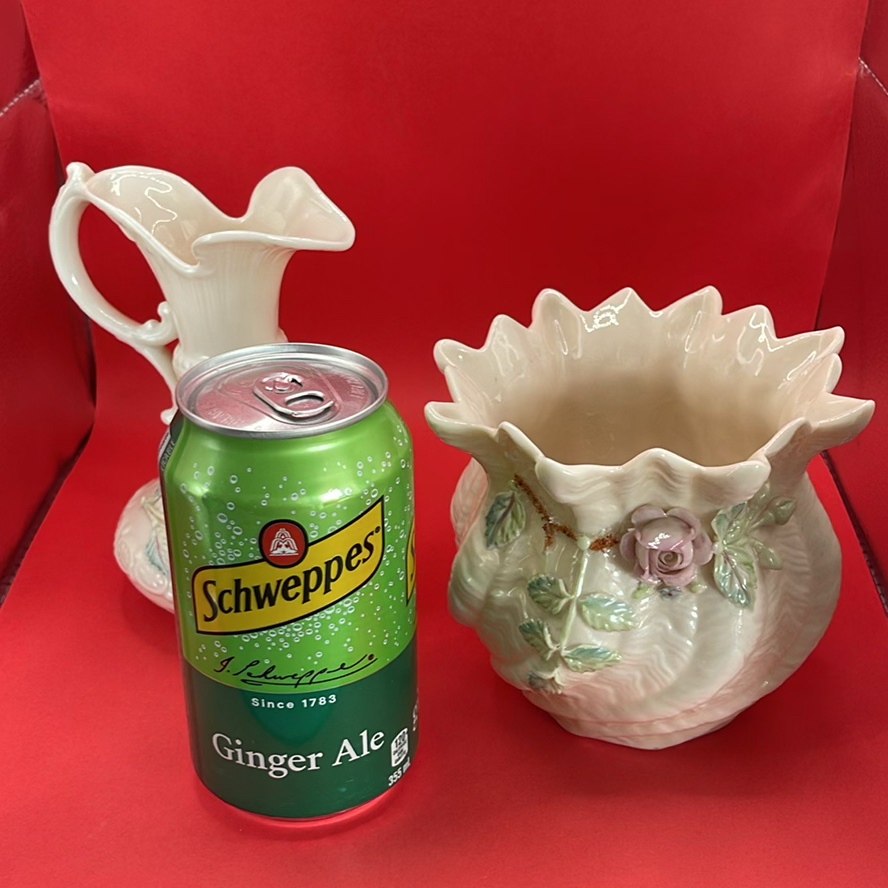 Belleek Vase And Ewer - image 3 of 12
