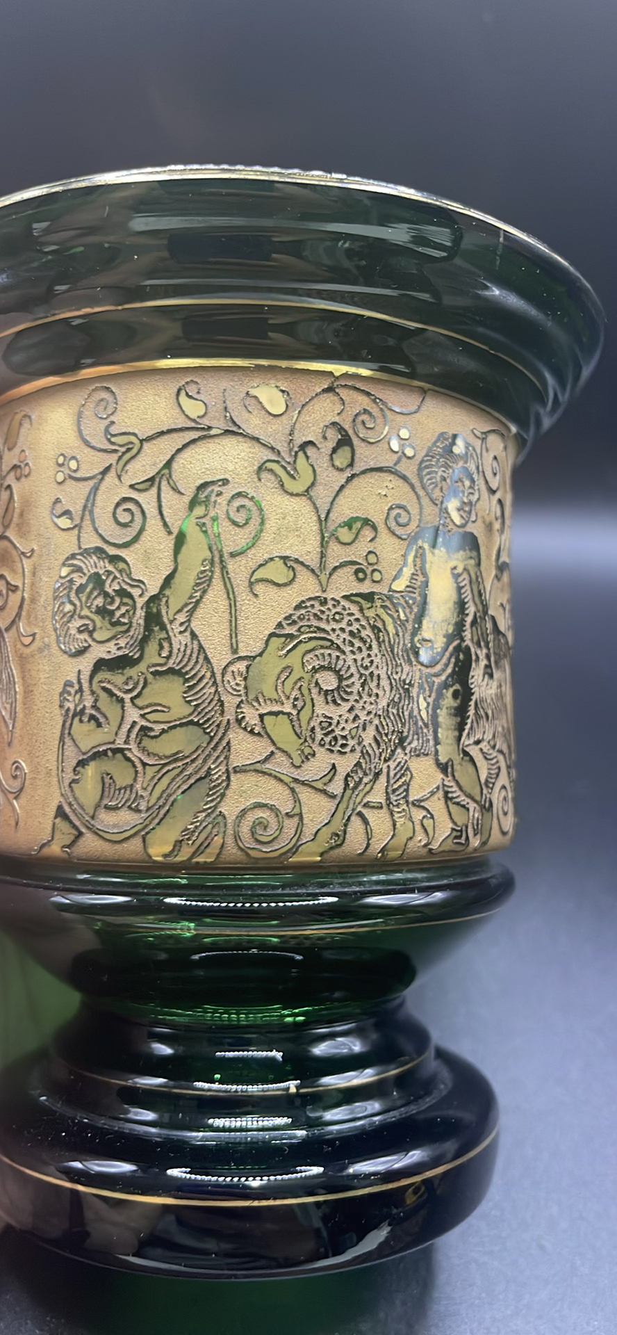 Moser Gilded Cameo Frieze Small Vase - image 2 of 8