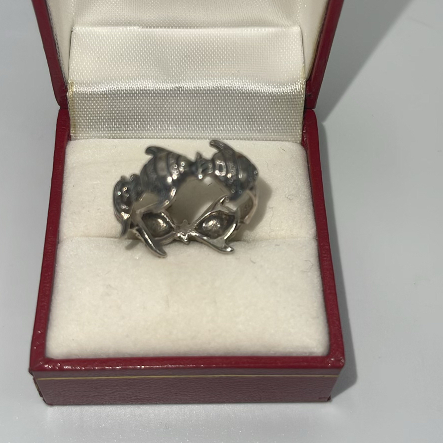 Silver Cuff Bracelet And Fish Ring - image 4 of 12