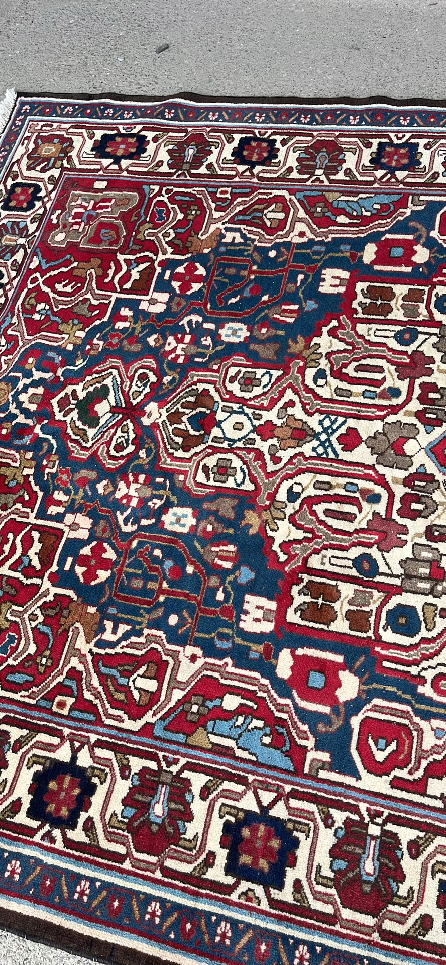 Vintage Persian Heriz Rug - image 5 of 8