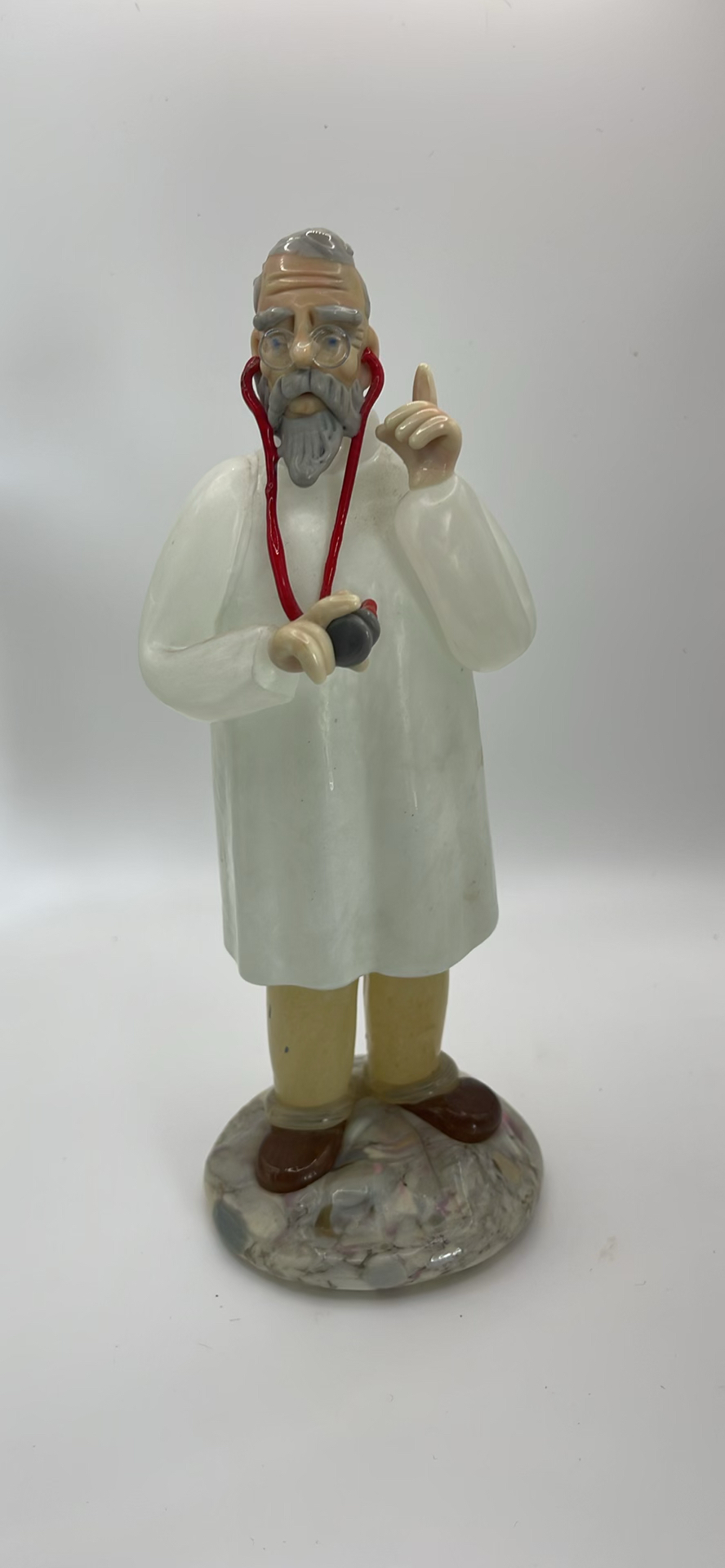Vintage Bohemian Art Glass Figurine of a Doctor - image 1 of 8