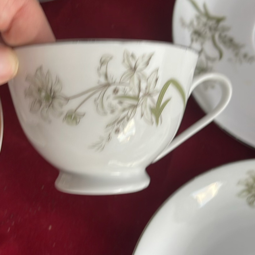 Teacup And Saucers And Cream And Sugar - image 8 of 15
