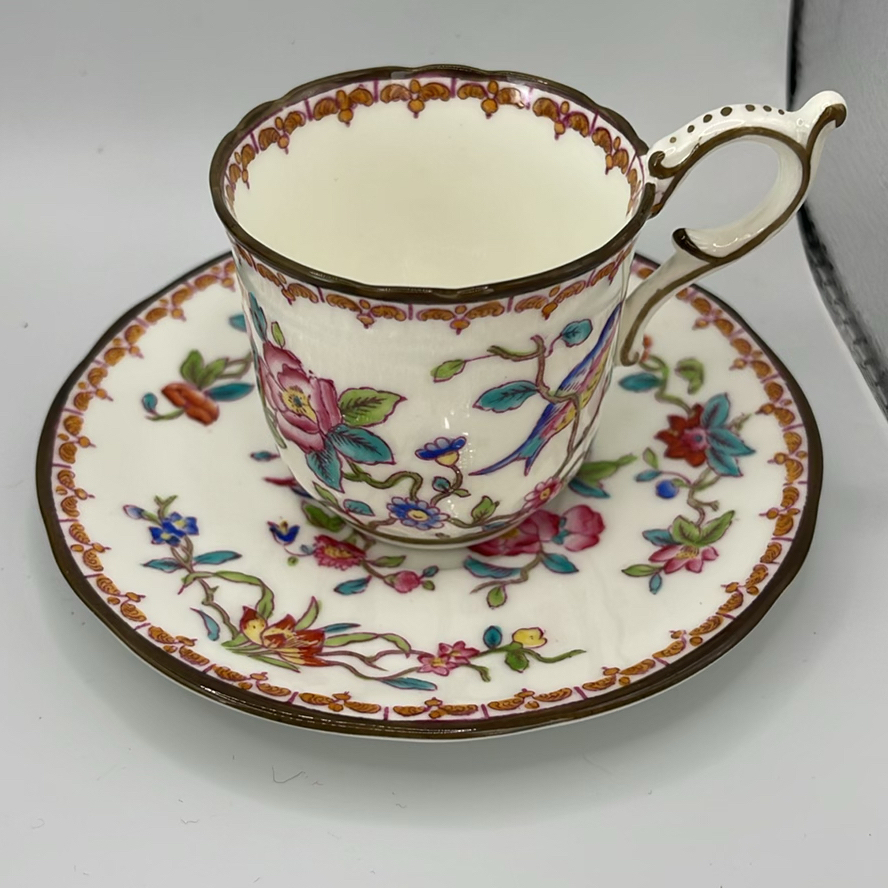Lot of 4 Vintage & Antique Fine Porcelain Demitasse Sets - English & European Fine China - image 12 of 20