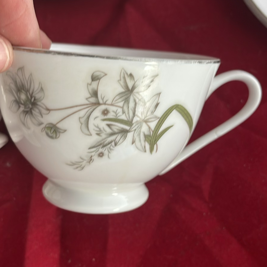 Teacup And Saucers And Cream And Sugar - image 10 of 15
