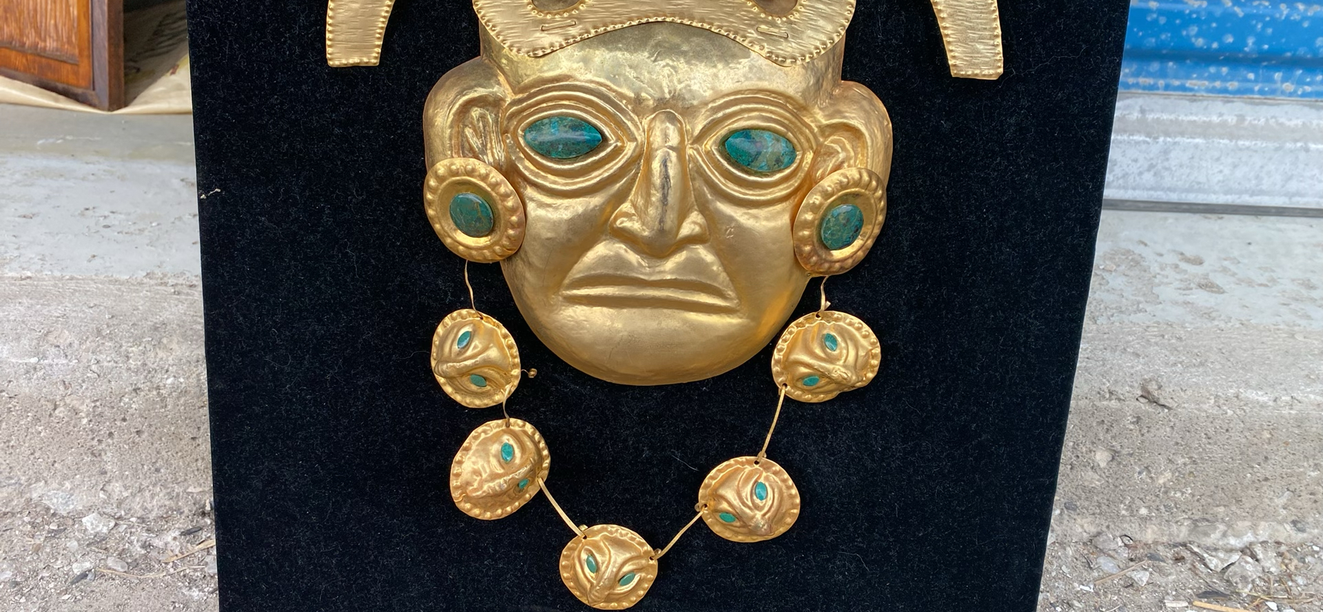 Pre-Columbian Gold Funerary Mask  - image 4 of 5