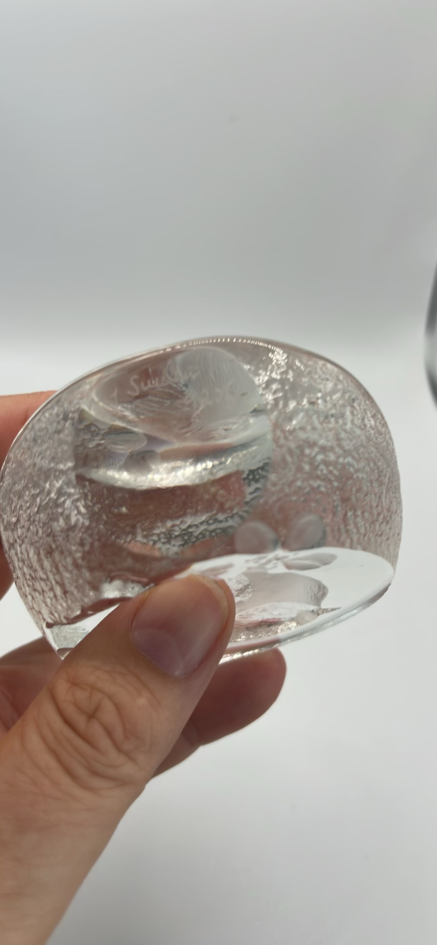 Mats Jonasson Lead Crystal Bird Paperweight - image 5 of 6