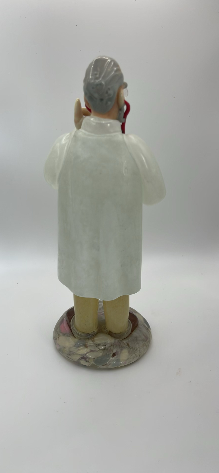 Vintage Bohemian Art Glass Figurine of a Doctor - image 4 of 8