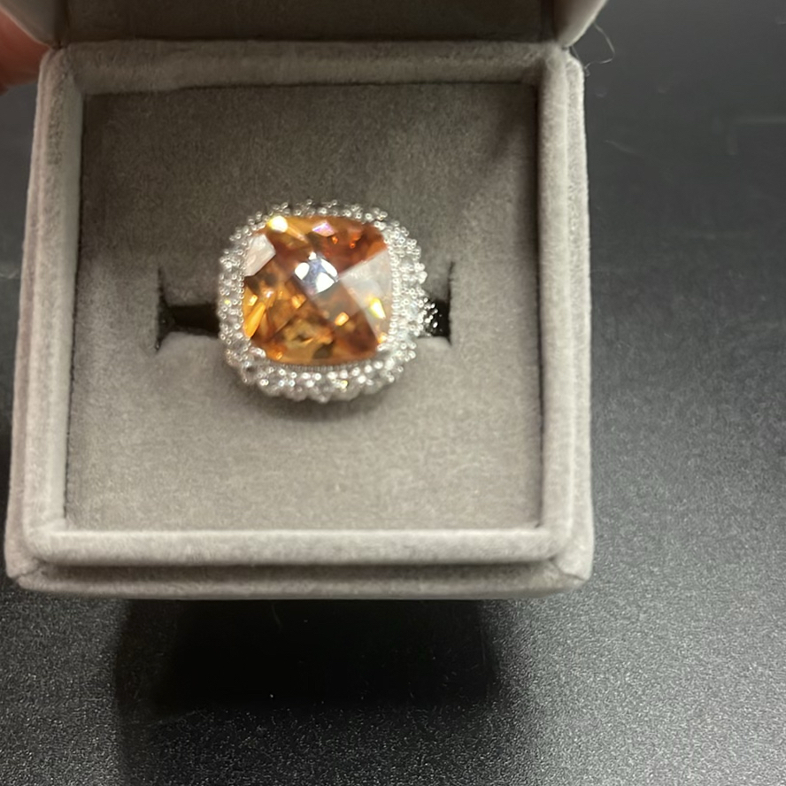 Silver And Citrine Ring - image 1 of 10
