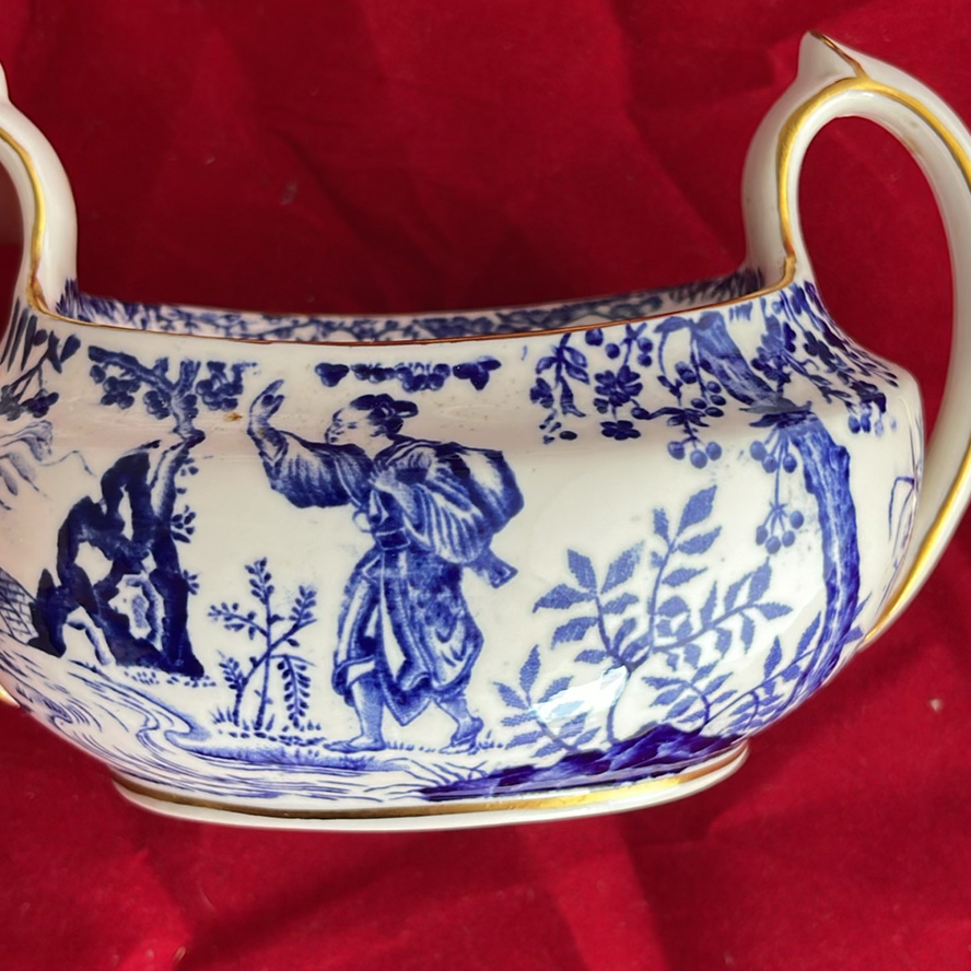 Royal Crown Derby Teapot, Coffeepot And Cream And Sugar In Mikado Pattern - image 22 of 23