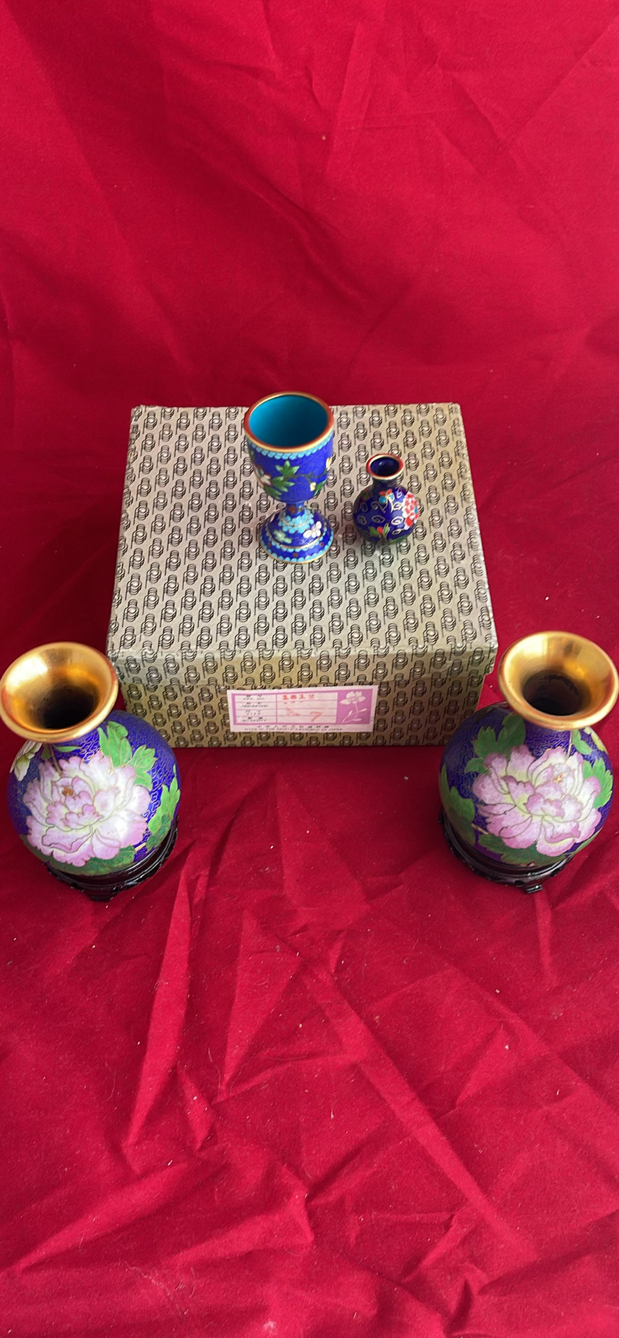 Chinese Cloisonne Enamel Pieces - image 1 of 12