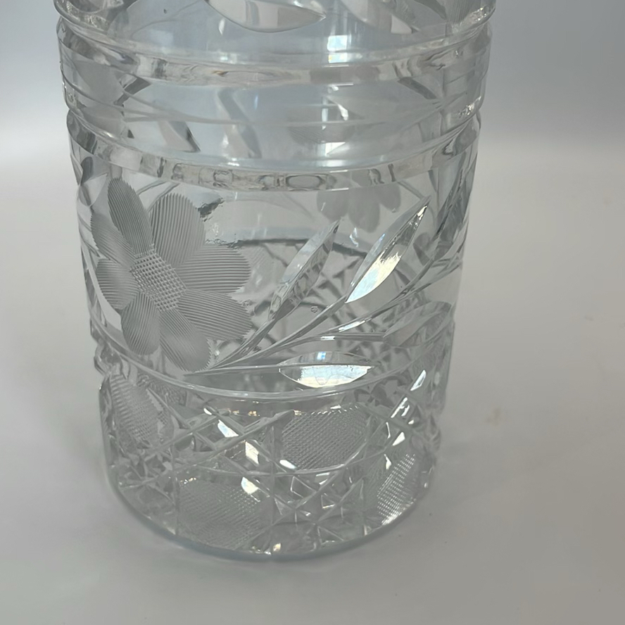 Vintage Lausitzer Glass Vase And Antique Crystal Bowl From ABP - image 9 of 12