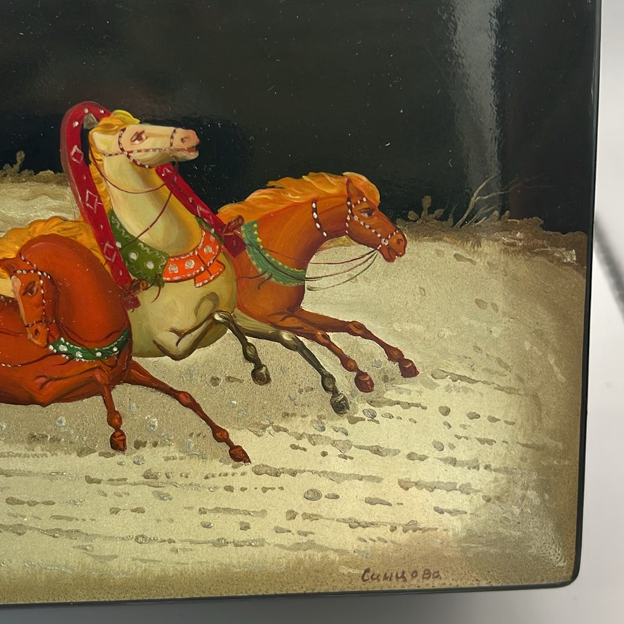 Fedoskino Russian Lacquer Box 1980 - image 3 of 8