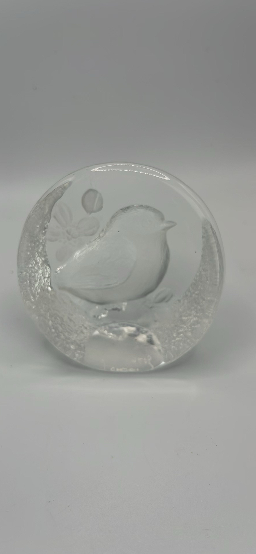 Mats Jonasson Lead Crystal Bird Paperweight - image 1 of 6