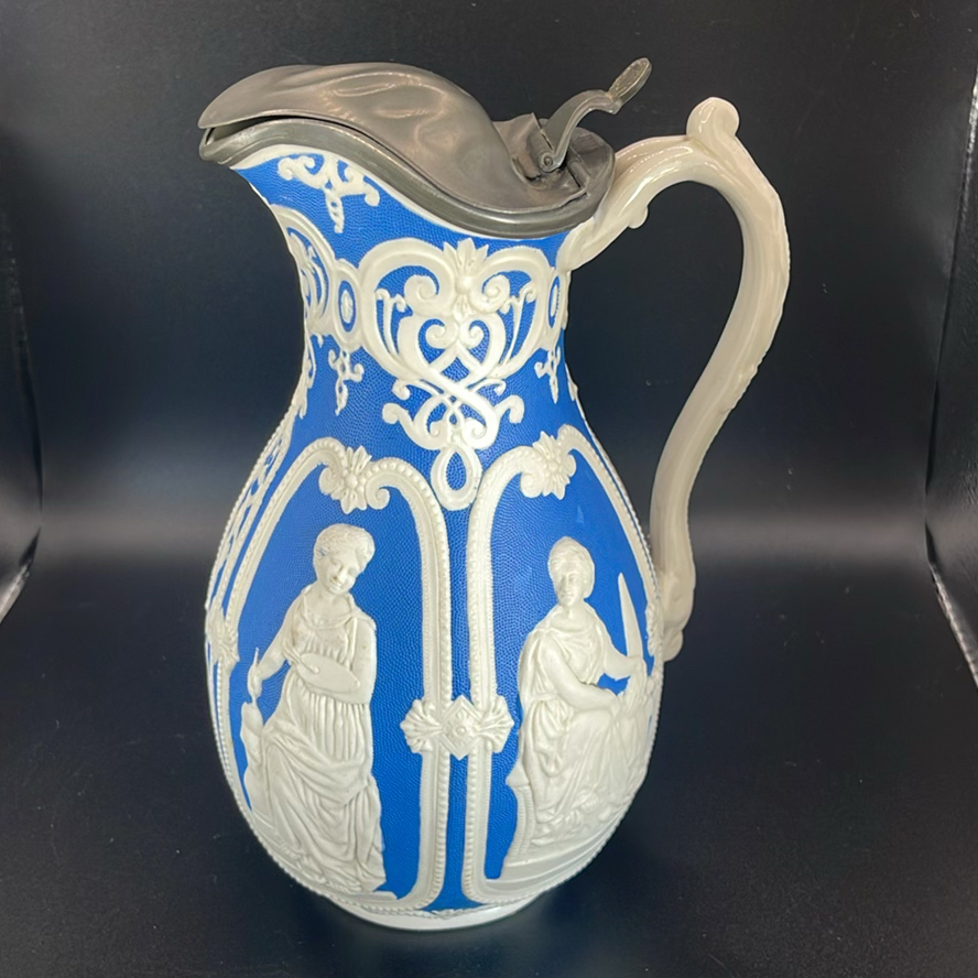 Antique Pitcher And Glasses - image 4 of 22