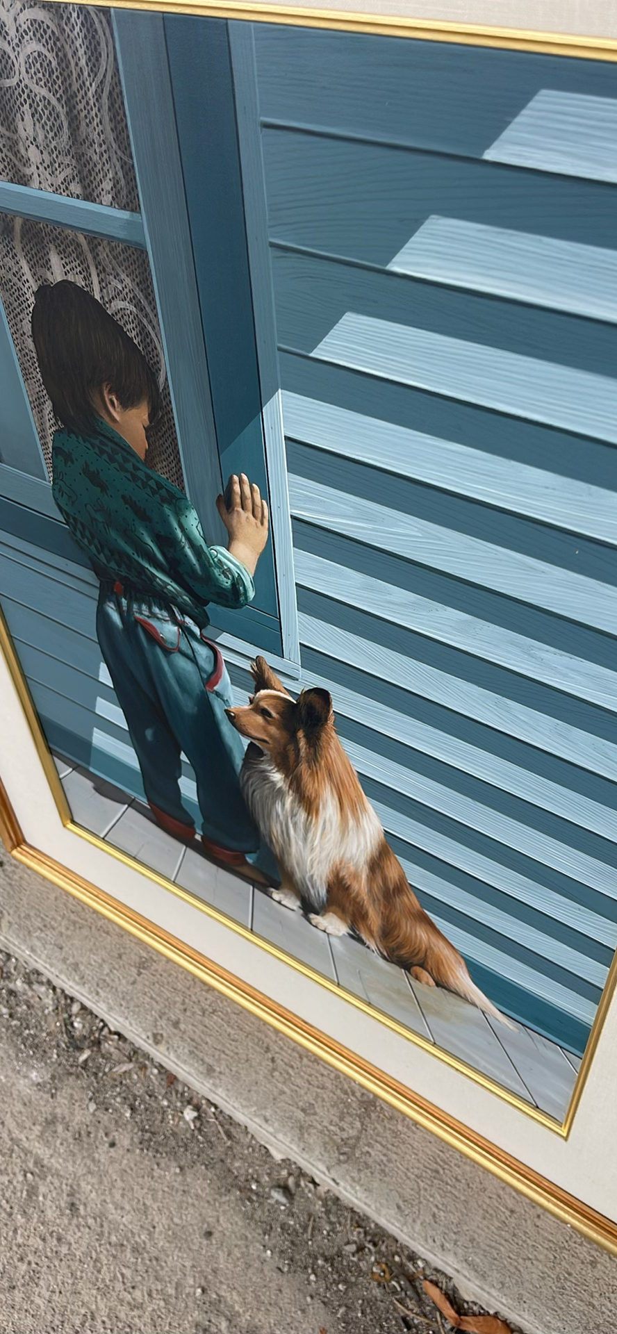 Daniel Plante 1991 Oil Painting “Gabriel & Riki” - image 5 of 13