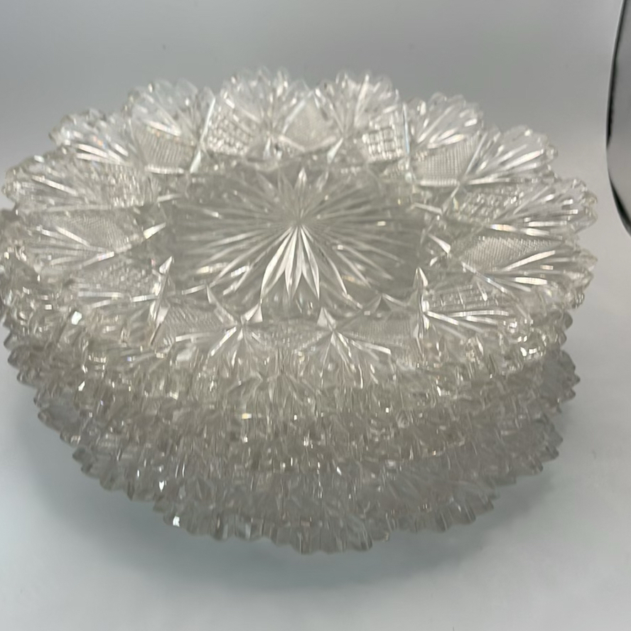 7 Matching Crystal Dessert Plates - image 6 of 6