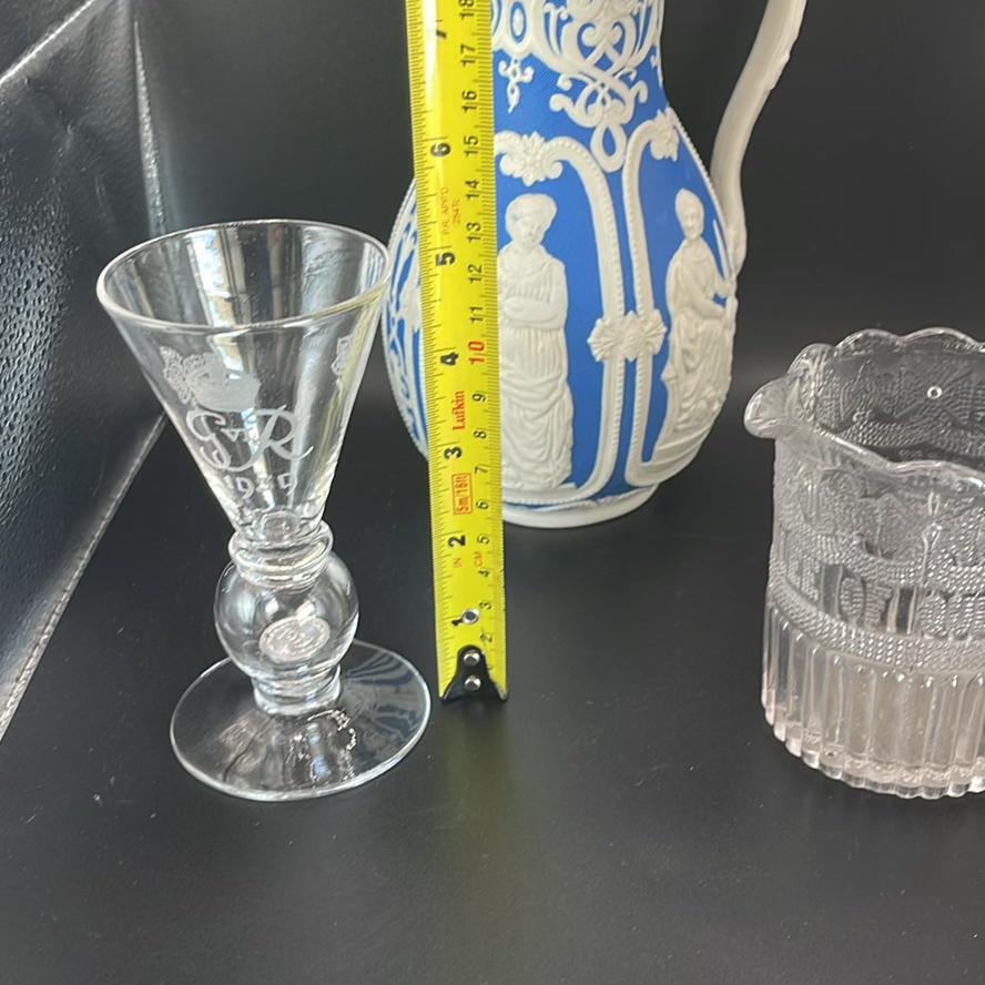 Antique Pitcher And Glasses - image 3 of 22
