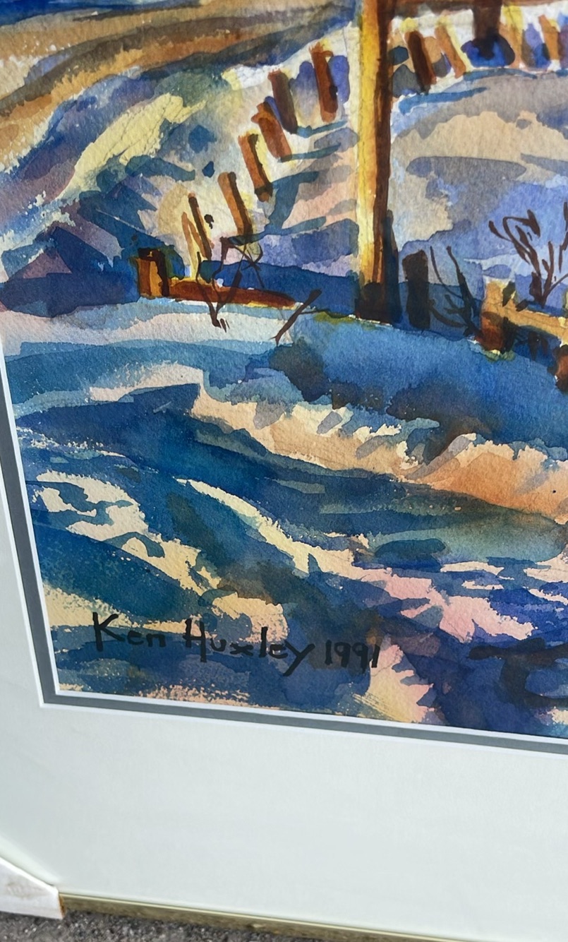 Ken Huxley Original Watercolour Farmer’s Lane Truro N.S. - image 3 of 12