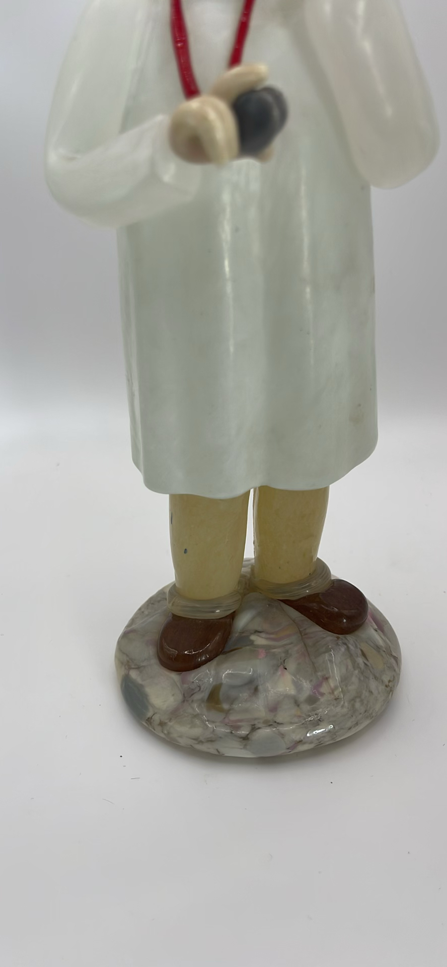 Vintage Bohemian Art Glass Figurine of a Doctor - image 3 of 8