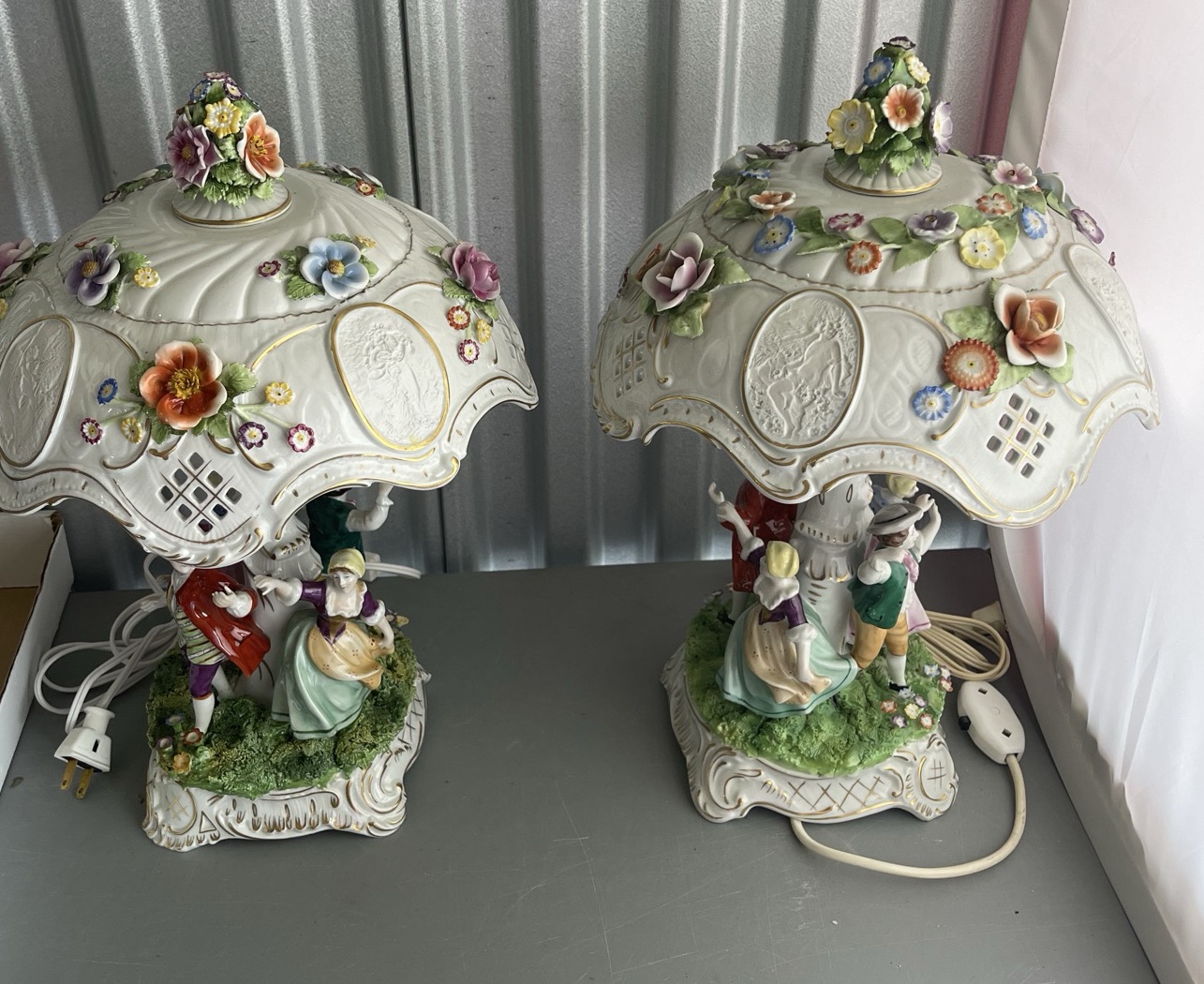 Pair Of MCM Dresden Lamps - image 1 of 23