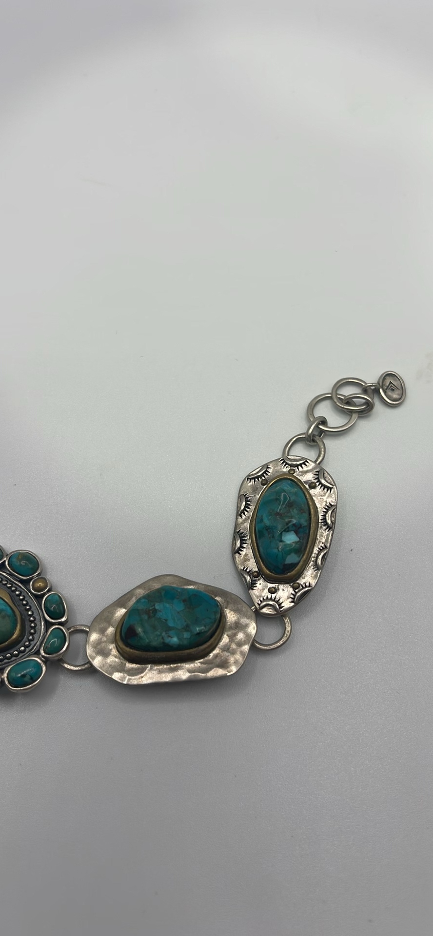 Retired Silpada 925 Silver Turquoise Bracelet - image 3 of 8
