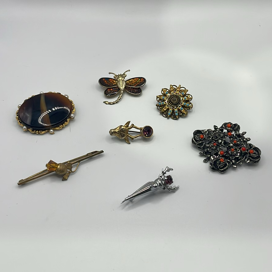 Vintage Brooch Lot - image 1 of 17