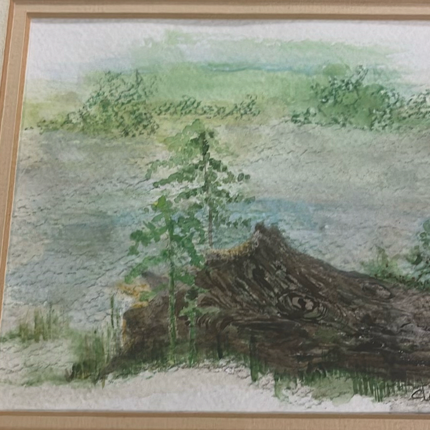 Lake Picard Dog Days Of Summer 2006 Watercolour Landscape - image 7 of 9
