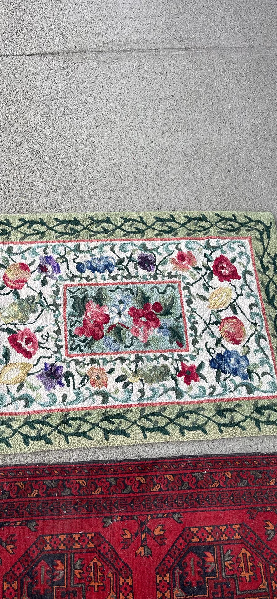 Afghan Agcha Wool Rug Floral Rug - image 3 of 10