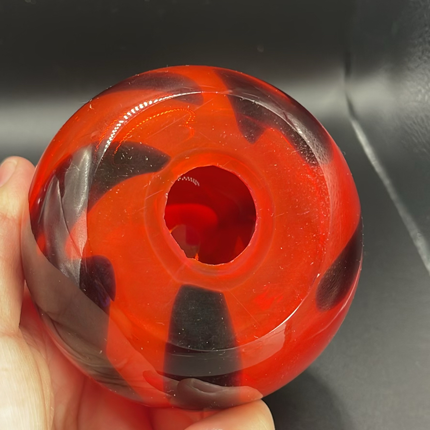 Royal Doulton Flambe Duck and Red Glass Paperweight - image 3 of 9