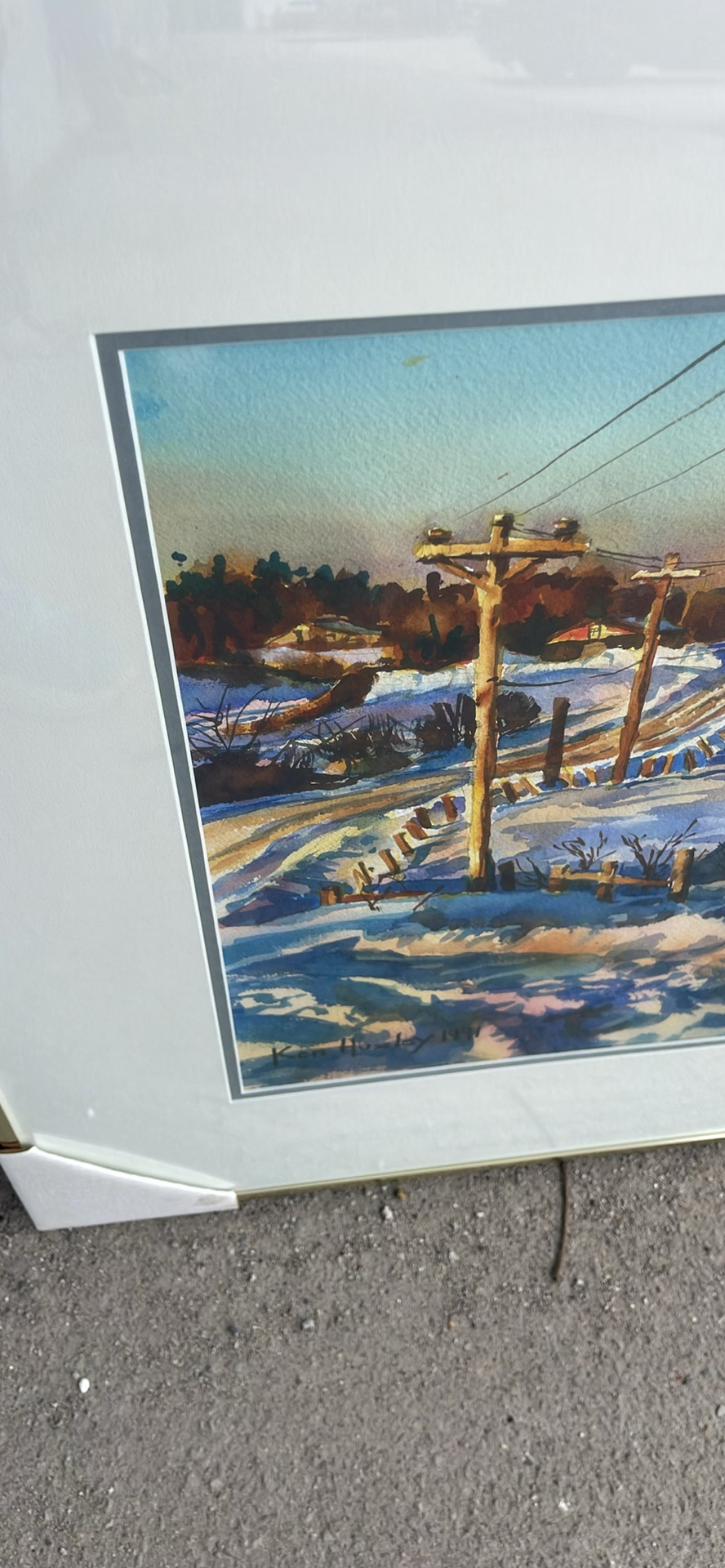 Ken Huxley Original Watercolour Farmer’s Lane Truro N.S. - image 7 of 12