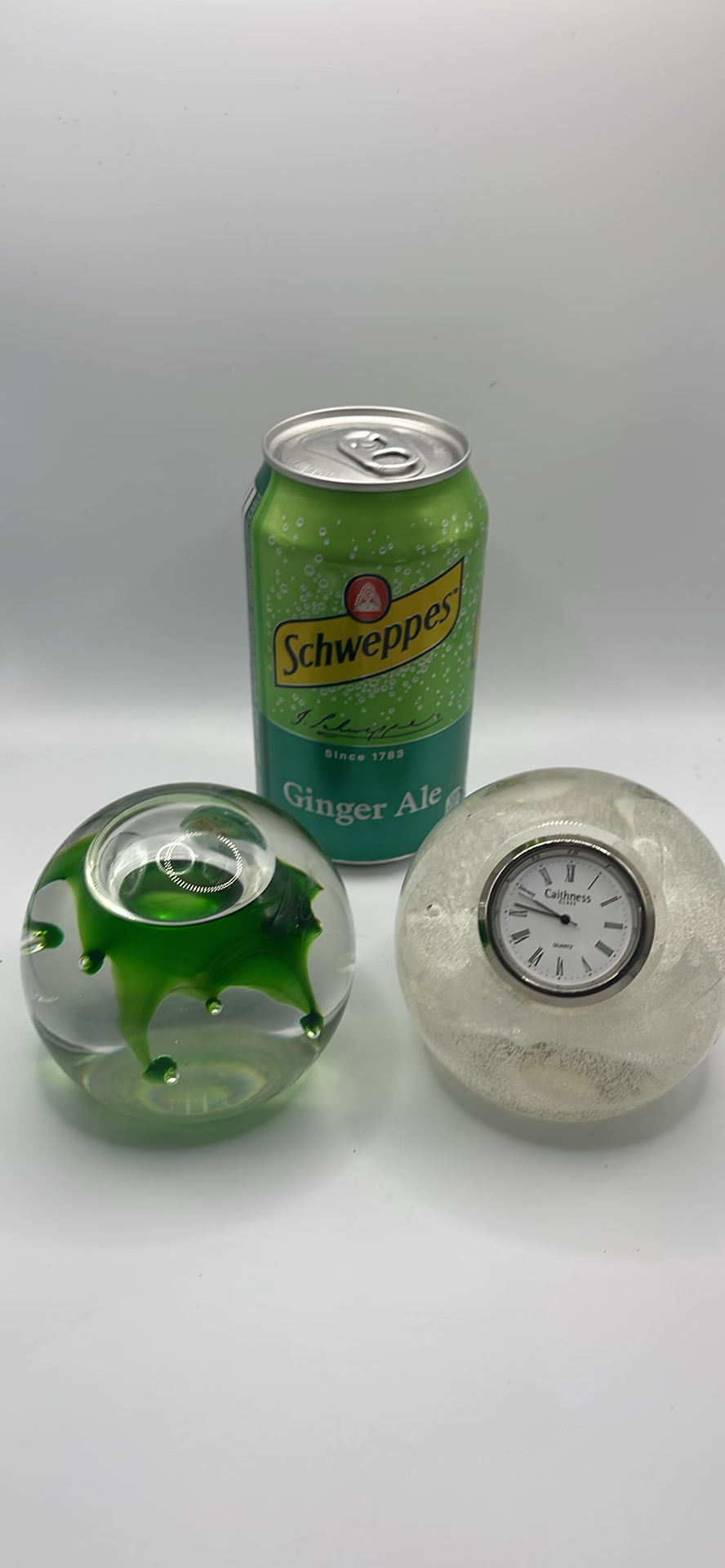 Caithness Glass Clock and Maydance Paperweight - image 2 of 9