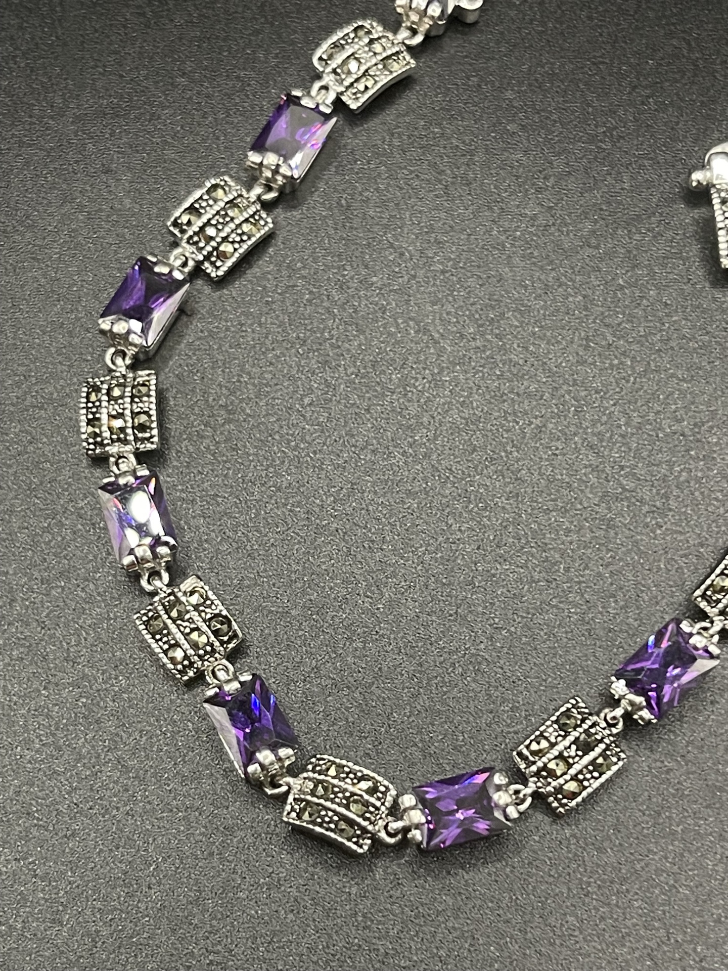 Purple Gem Silver bracelet - image 2 of 8