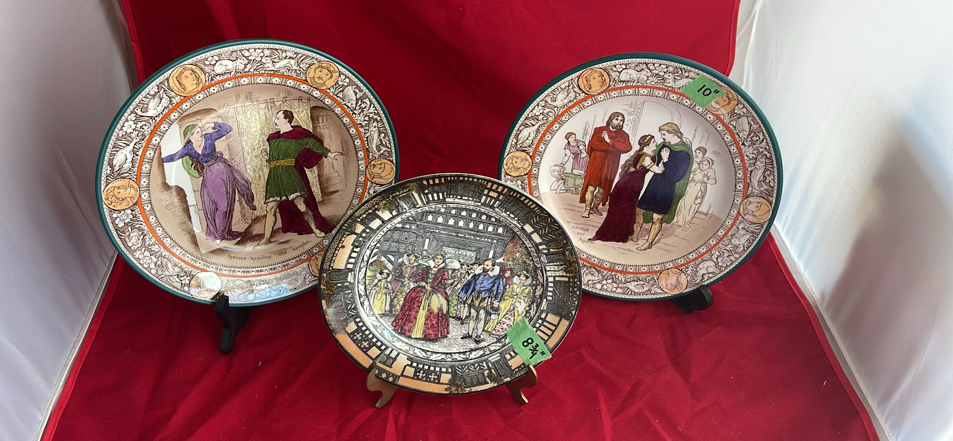 Antique Wedgwood Ivanhoe Plates And Royal Doulton Plate - image 1 of 13