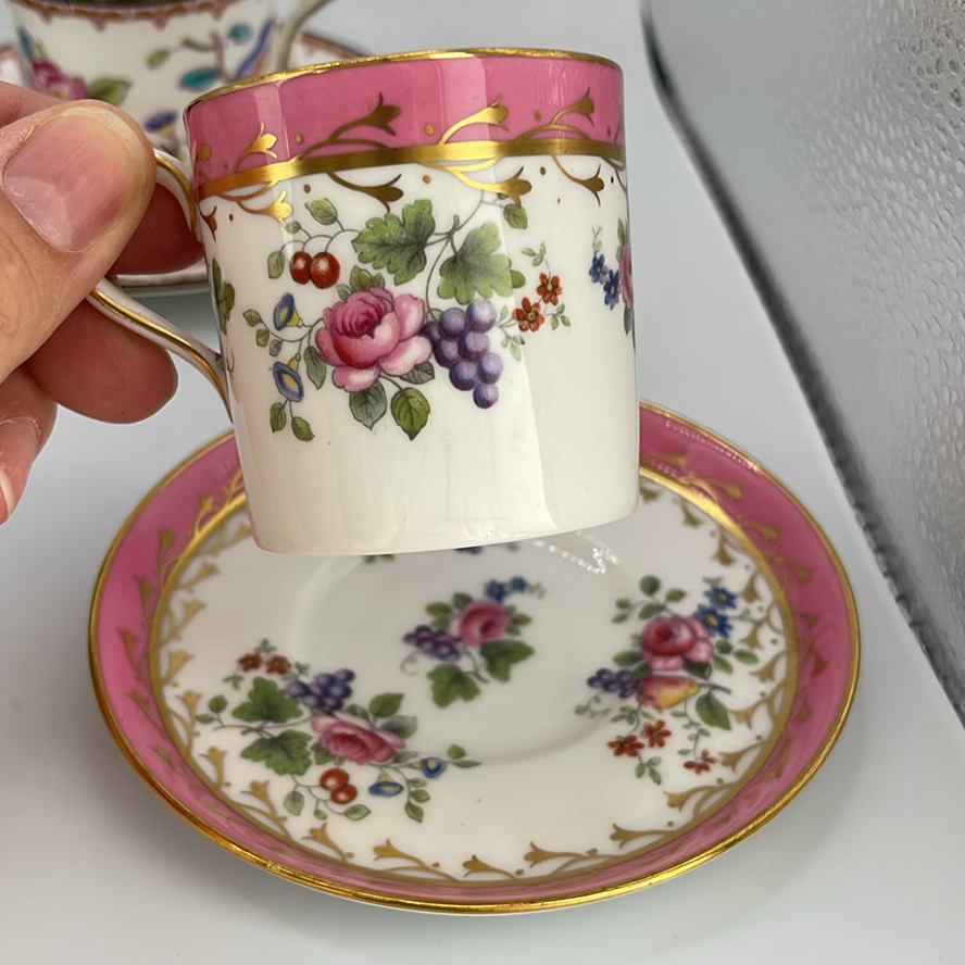 Lot of 4 Vintage & Antique Fine Porcelain Demitasse Sets - English & European Fine China - image 10 of 20
