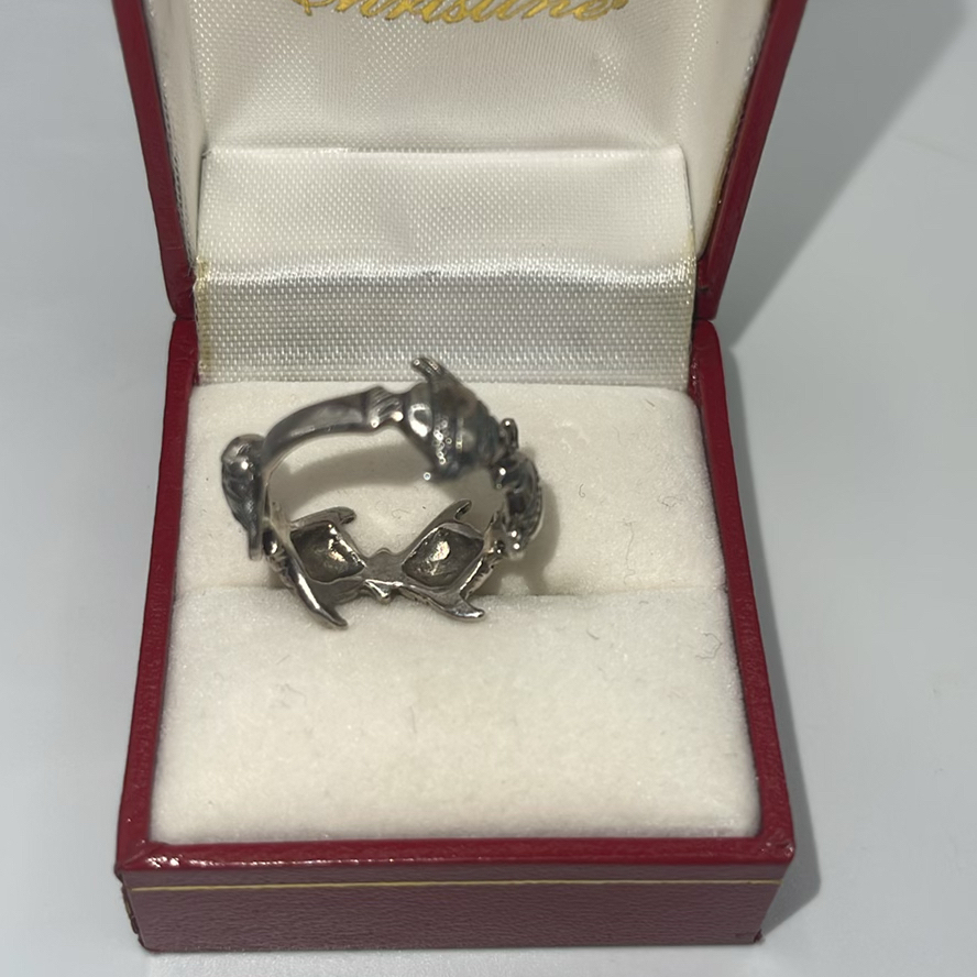 Silver Cuff Bracelet And Fish Ring - image 5 of 12