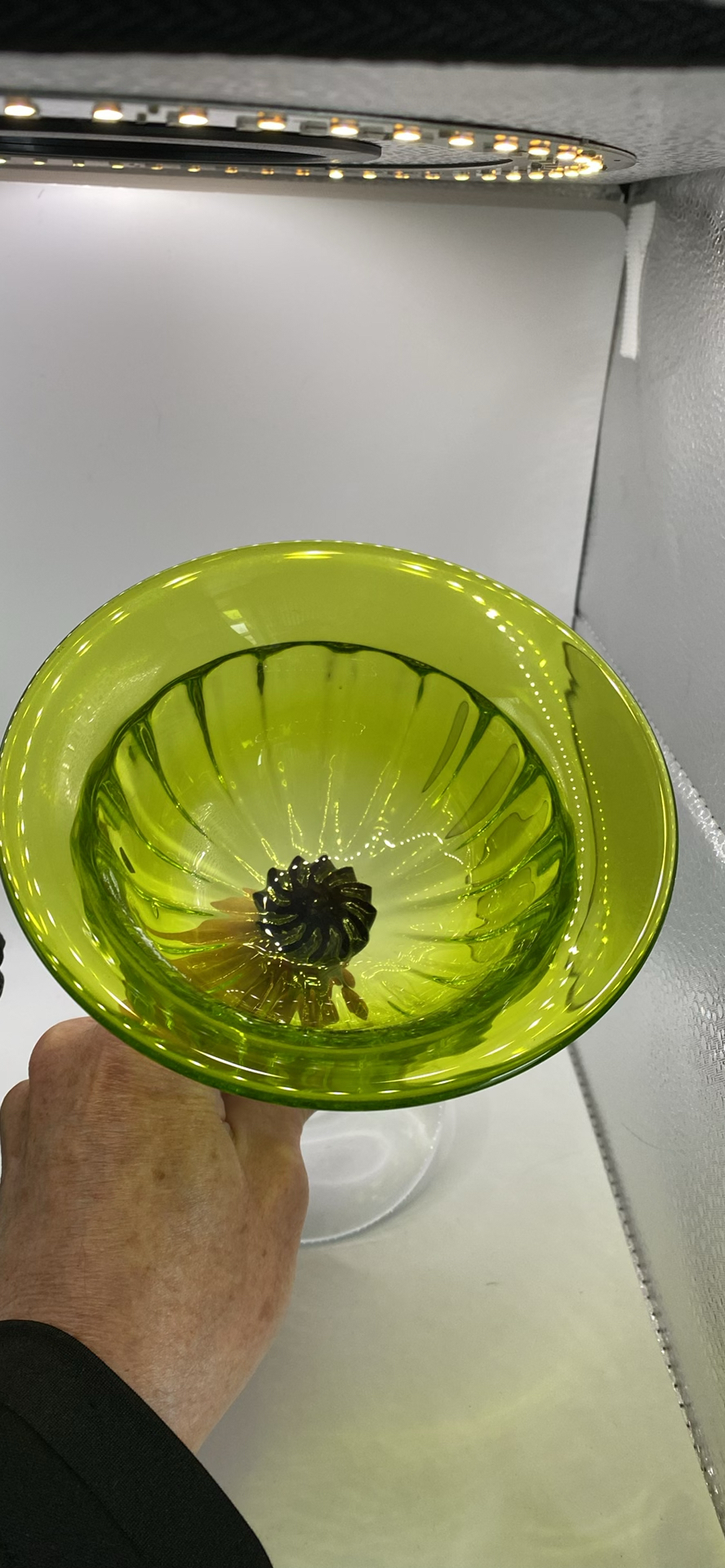 Green glass art from Ian Forbes and Robert Held - image 5 of 10
